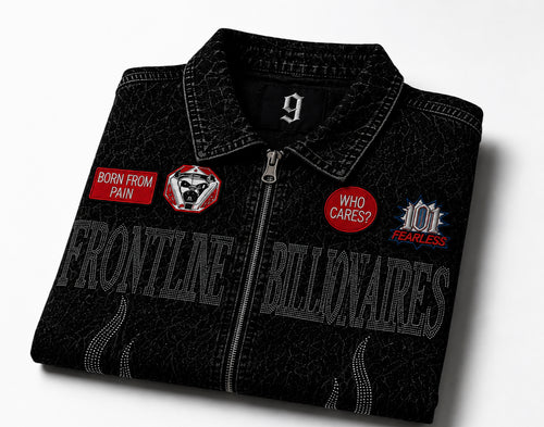 NINE9 VINTAGE DENIM ZIP SHIRT