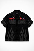 NINE9 VINTAGE DENIM ZIP SHIRT